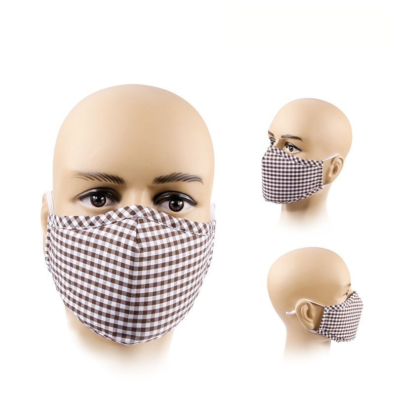 Masque de coton protecteur anti-poussière coloré avec filtre