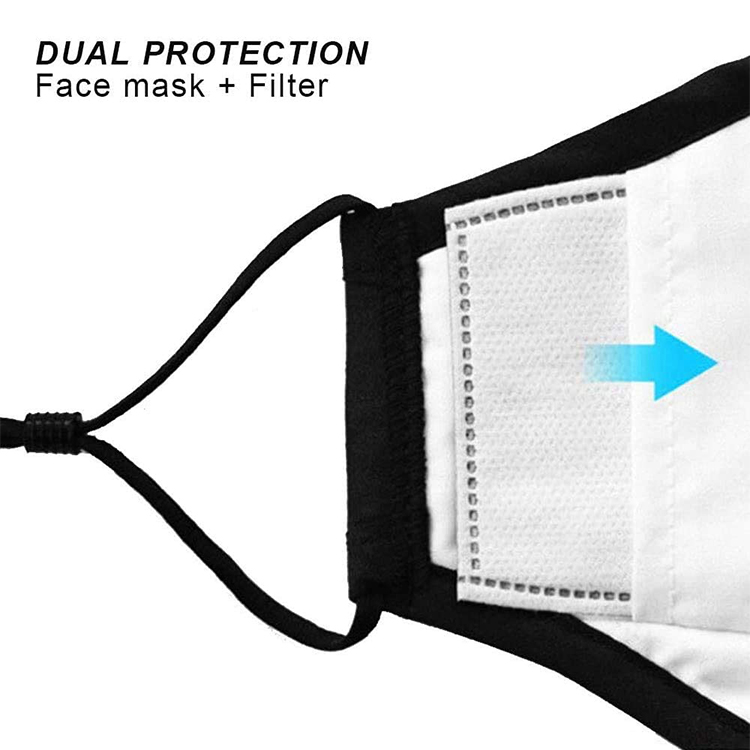 Masque de coton lavable réglable unisexe avec des poursuites