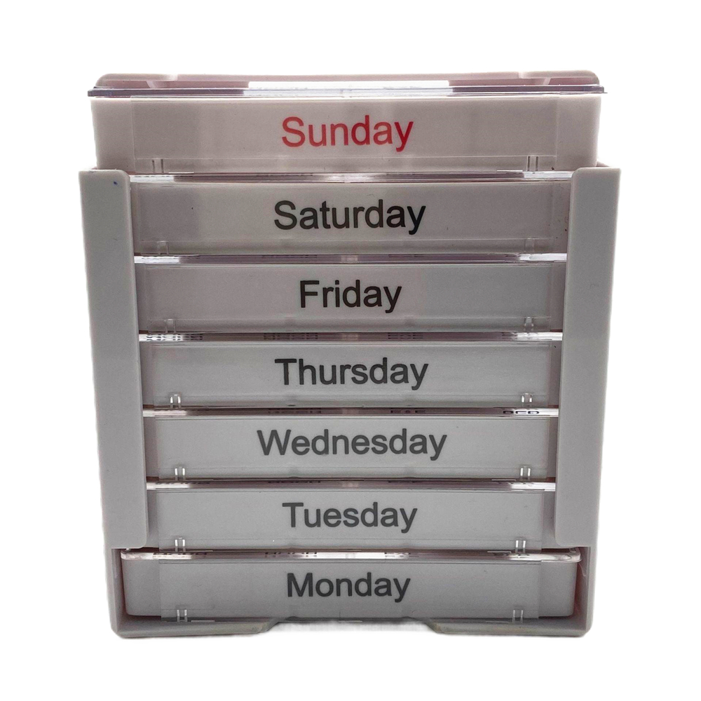 Hot Sale nouvelle boîte de stockage de pilules mensuelle multifonctionnelle portable