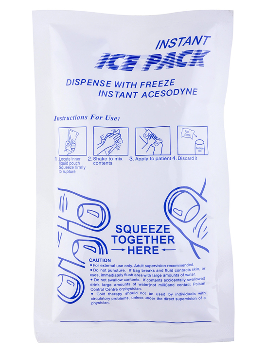 Portable First Aid Compress Instant Cold Pack pour le soulagement de la douleur