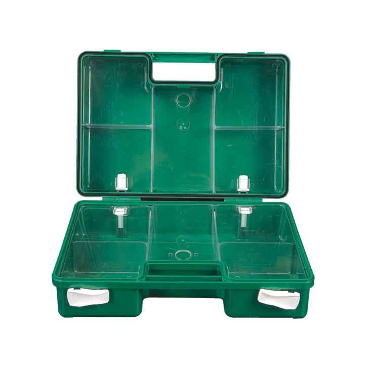 Boîte de premiers soins vide en plastique ABS médical avec séparateur et support mural