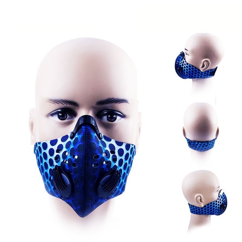 Respirateur de visage respirant réutilisable avec filtres pour la randonnée
